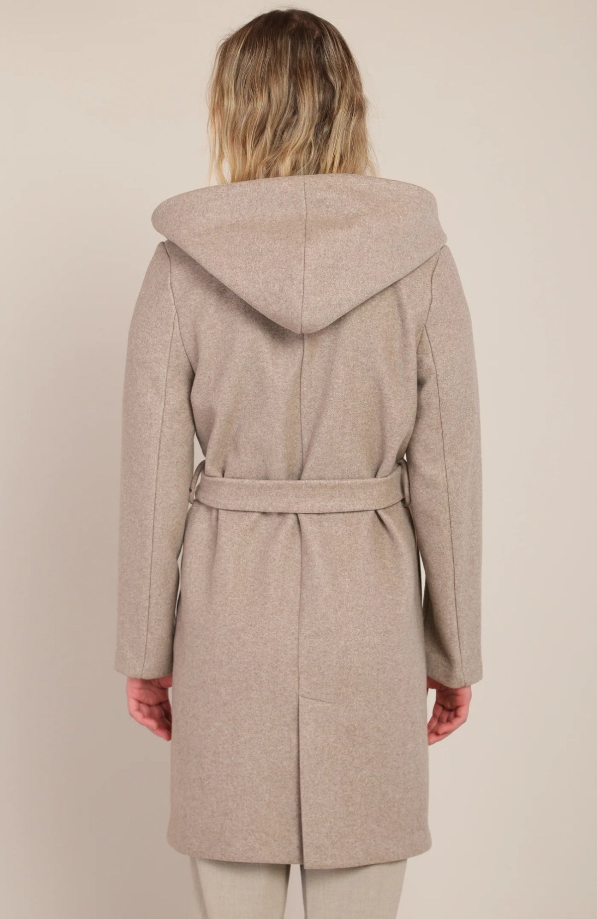 Belted Hooded Coat
