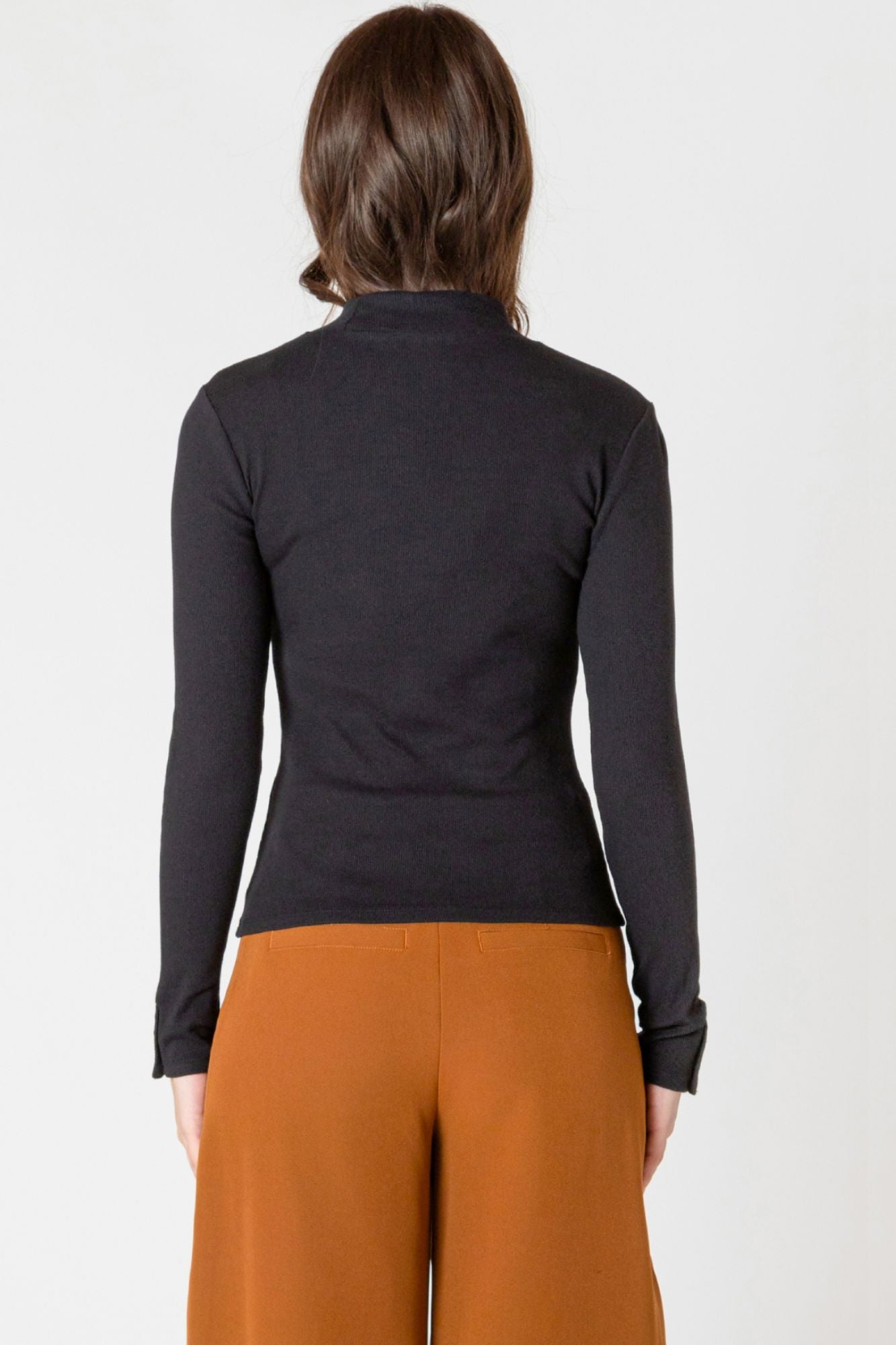 Ribbed Mockneck Top