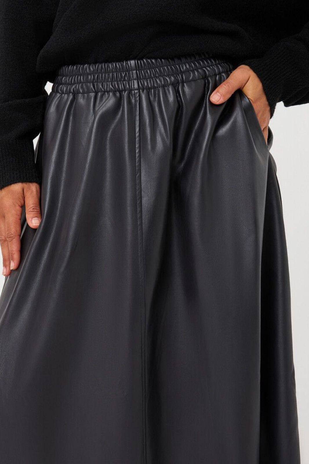 Faux Leather Skirt