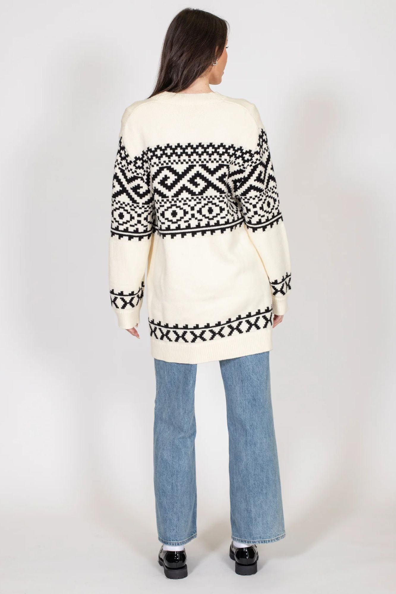 Fair Isle Knit Cardigan