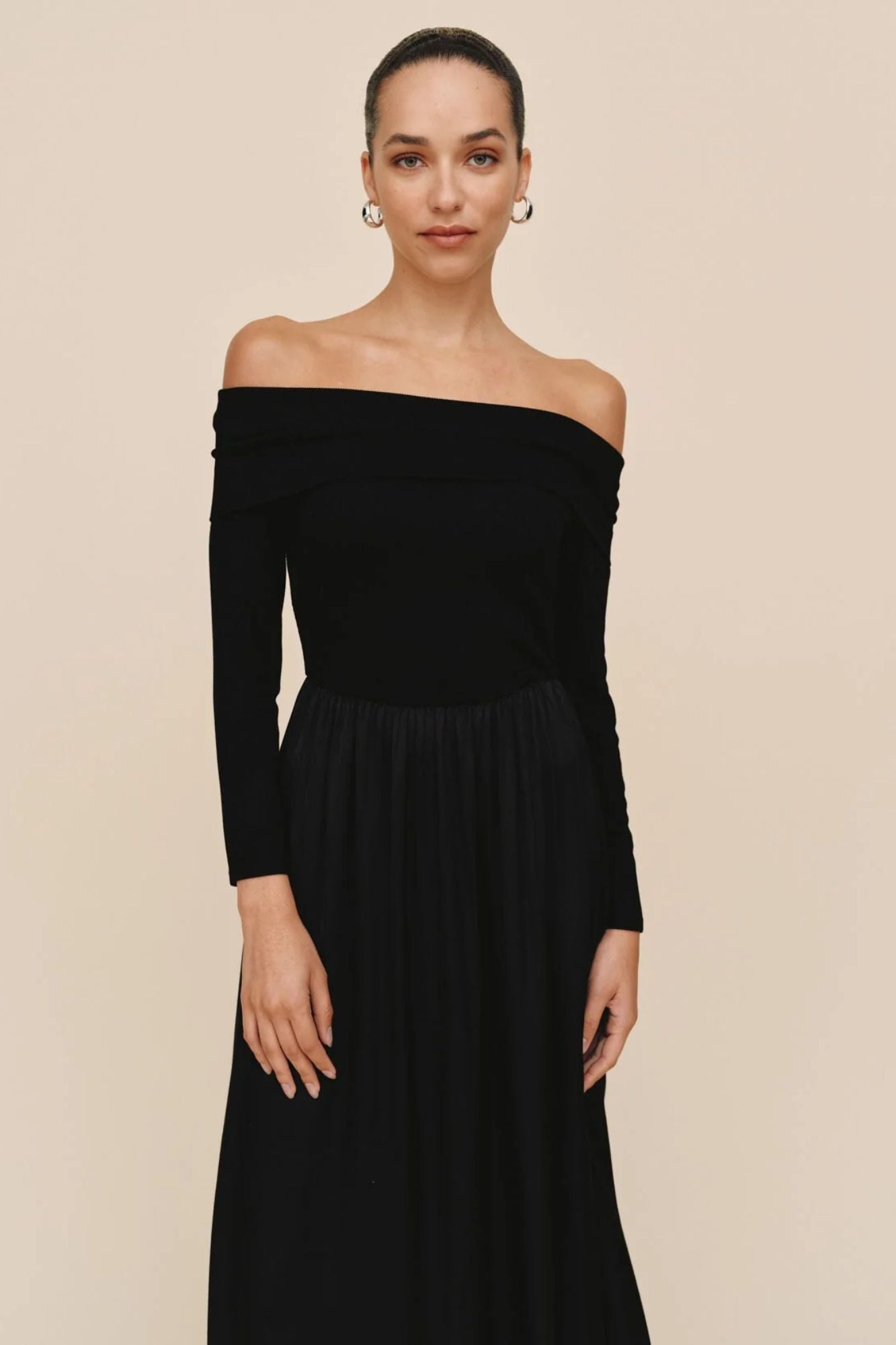 Bracelet Length Off Shoulder Dress