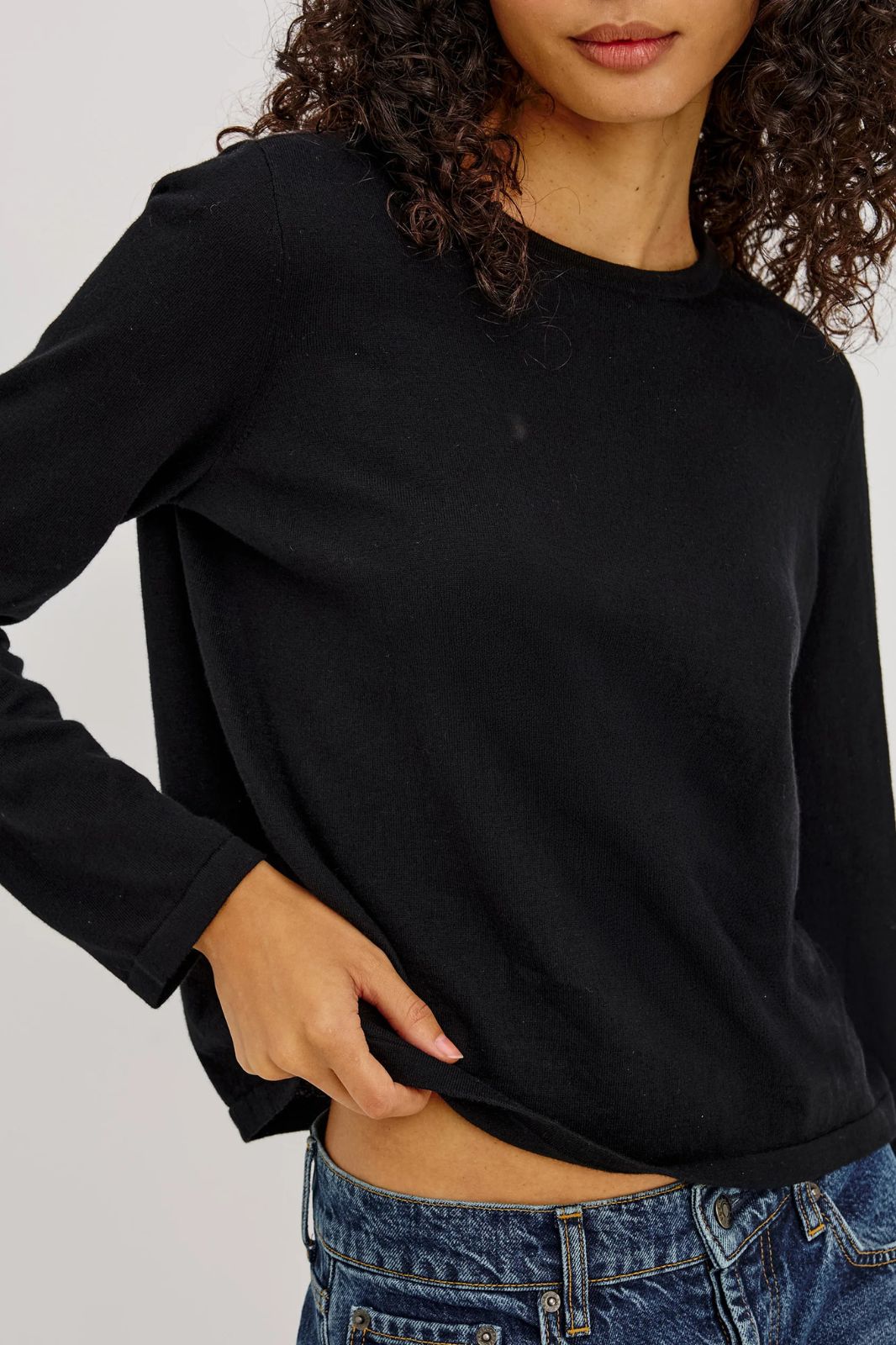 Cotton Cashmere Long Sleeve Tee