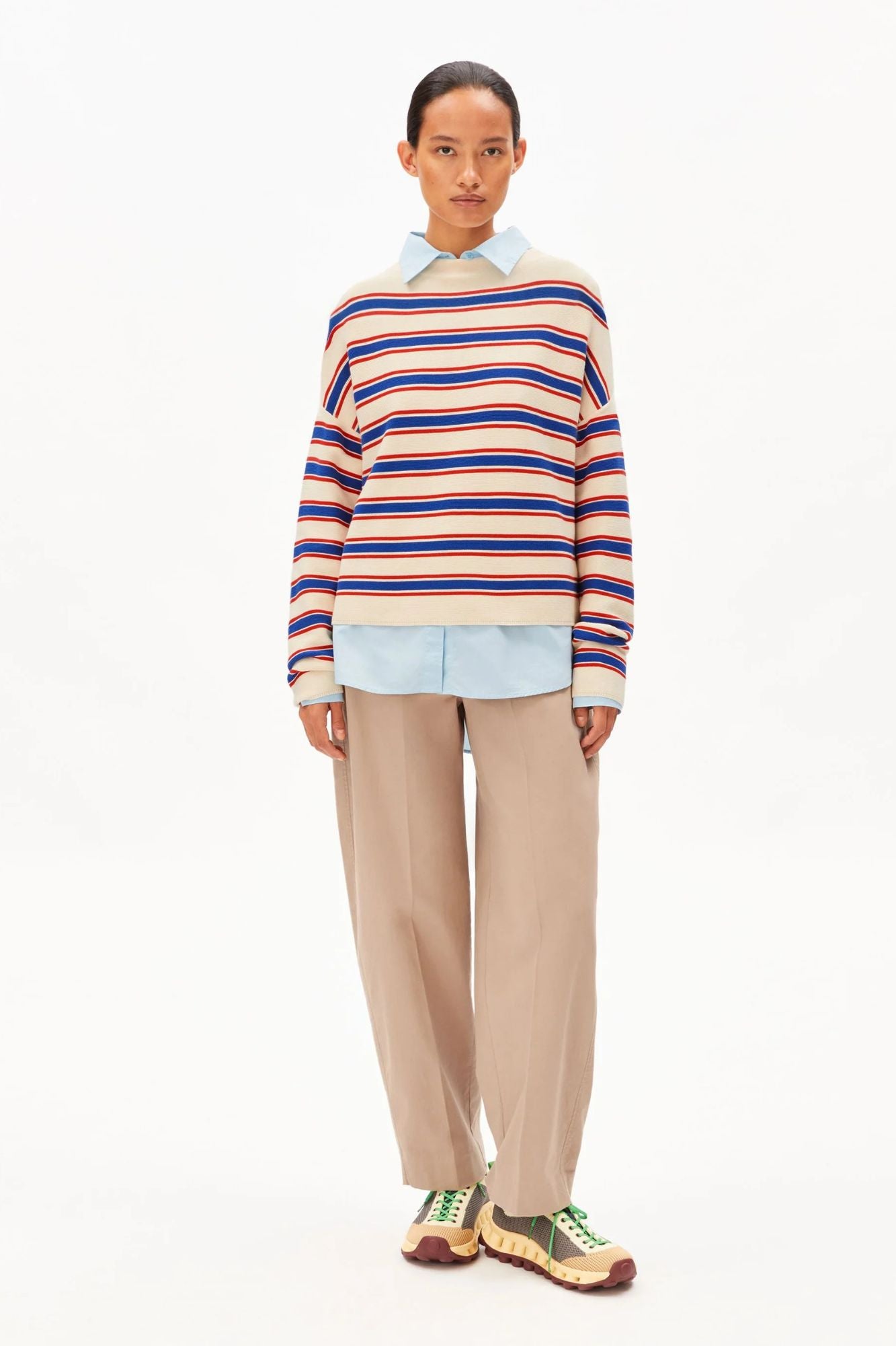 Merinna Stripes Knit Sweater
