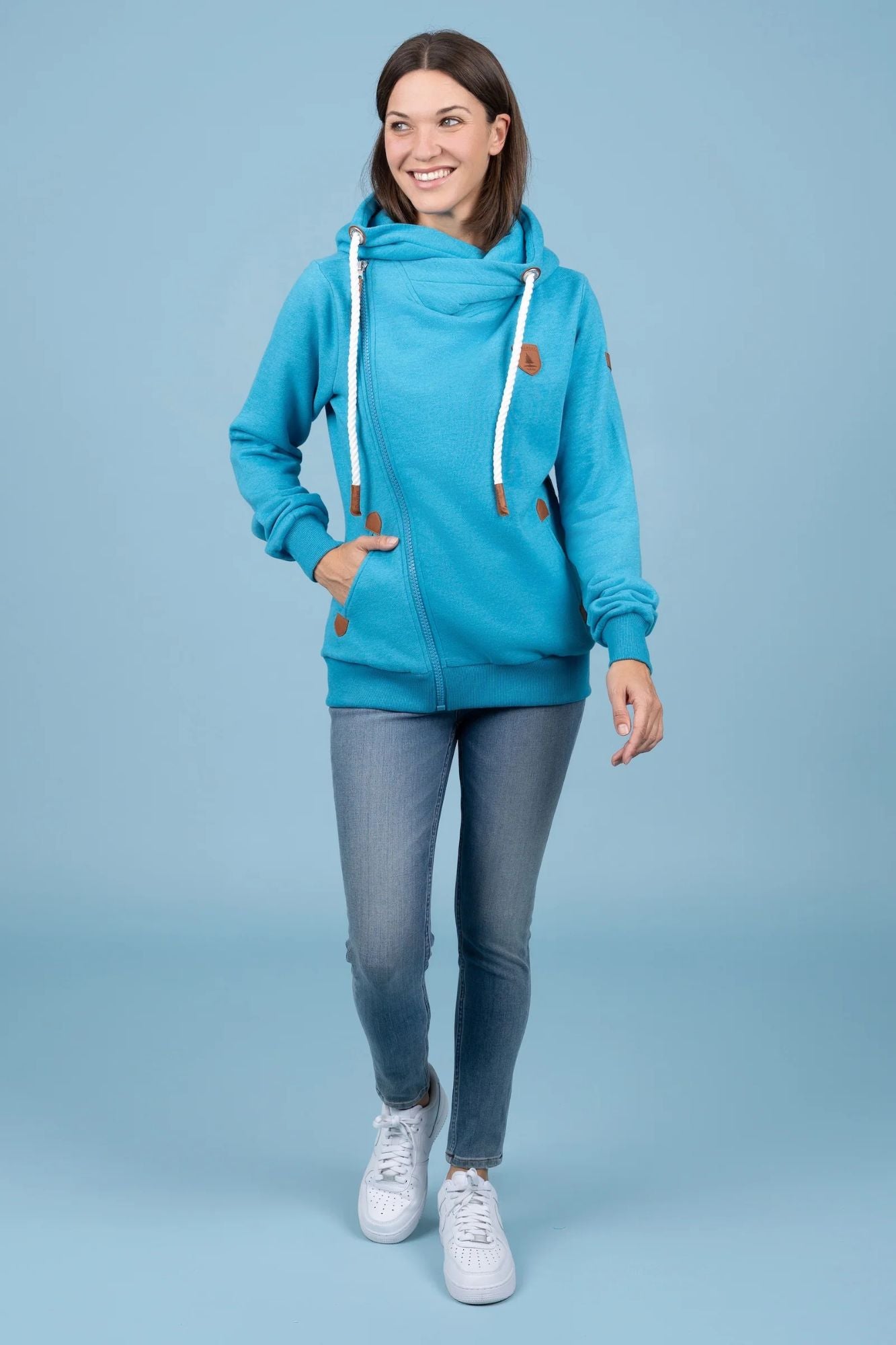 Athena Asymmetric Zip Hoodie