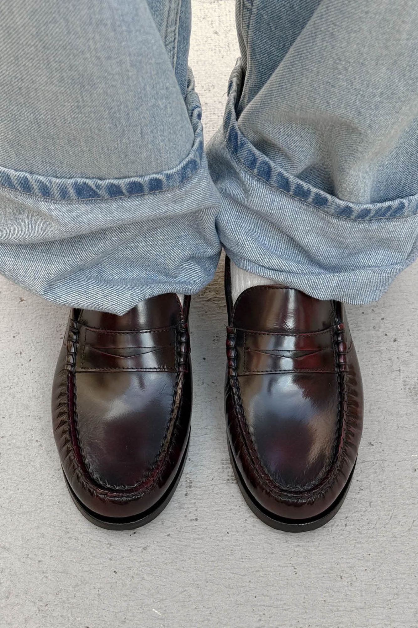 Rivet Vintage Leather Loafers