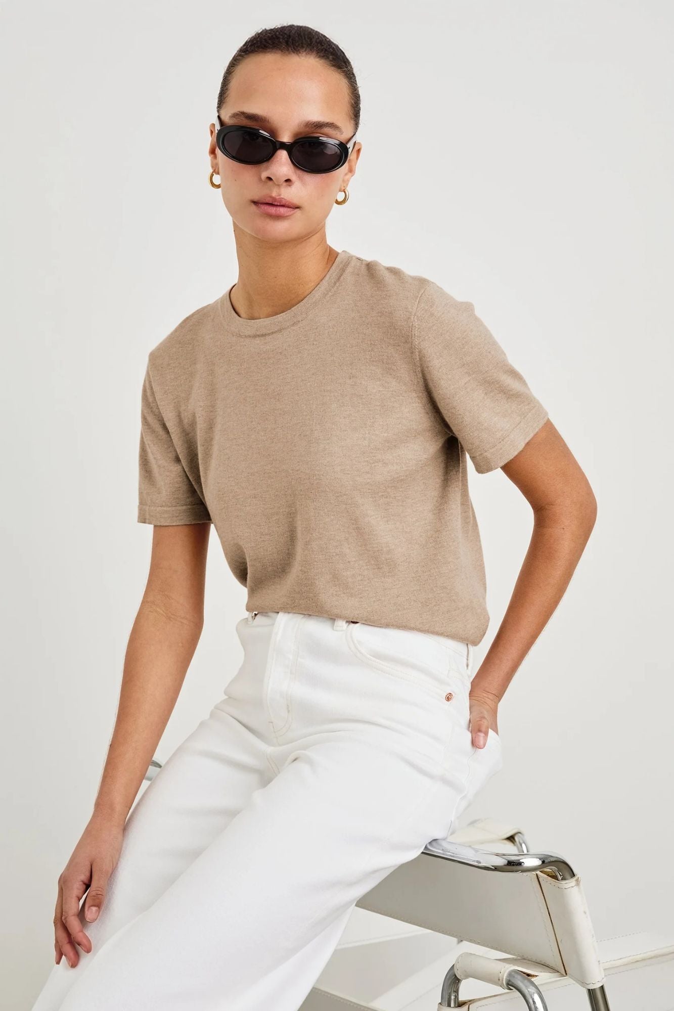 Cotton Cashmere Short Sleeve Tee