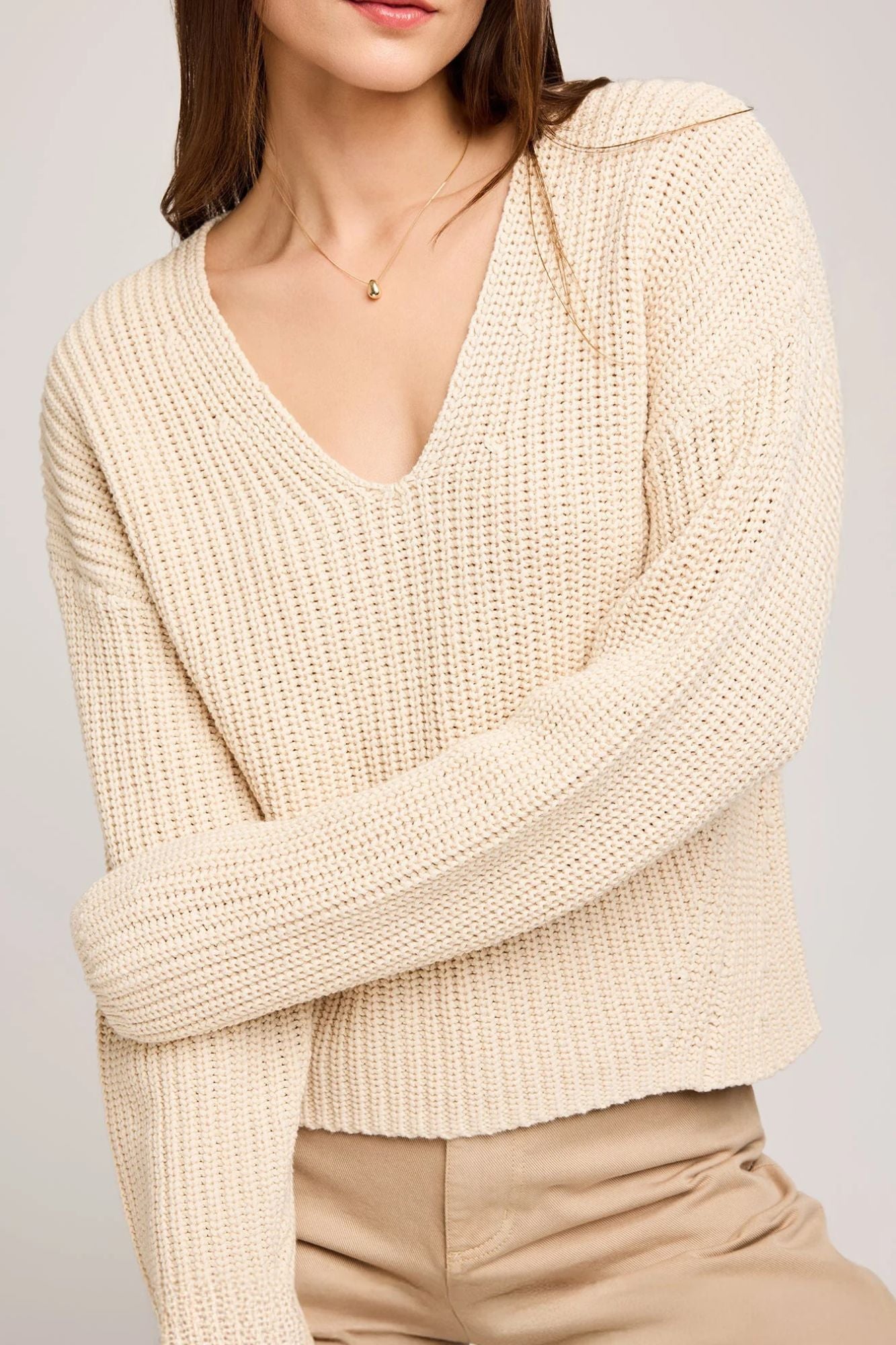 Spencer V-Neck Knit Sweater