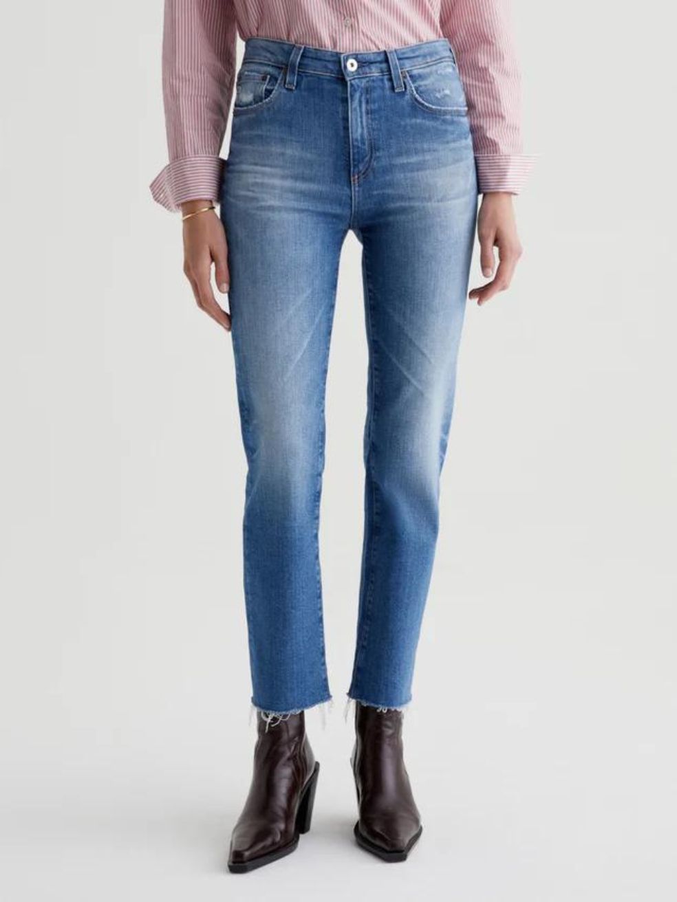 Saige High-Rise Straight Crop