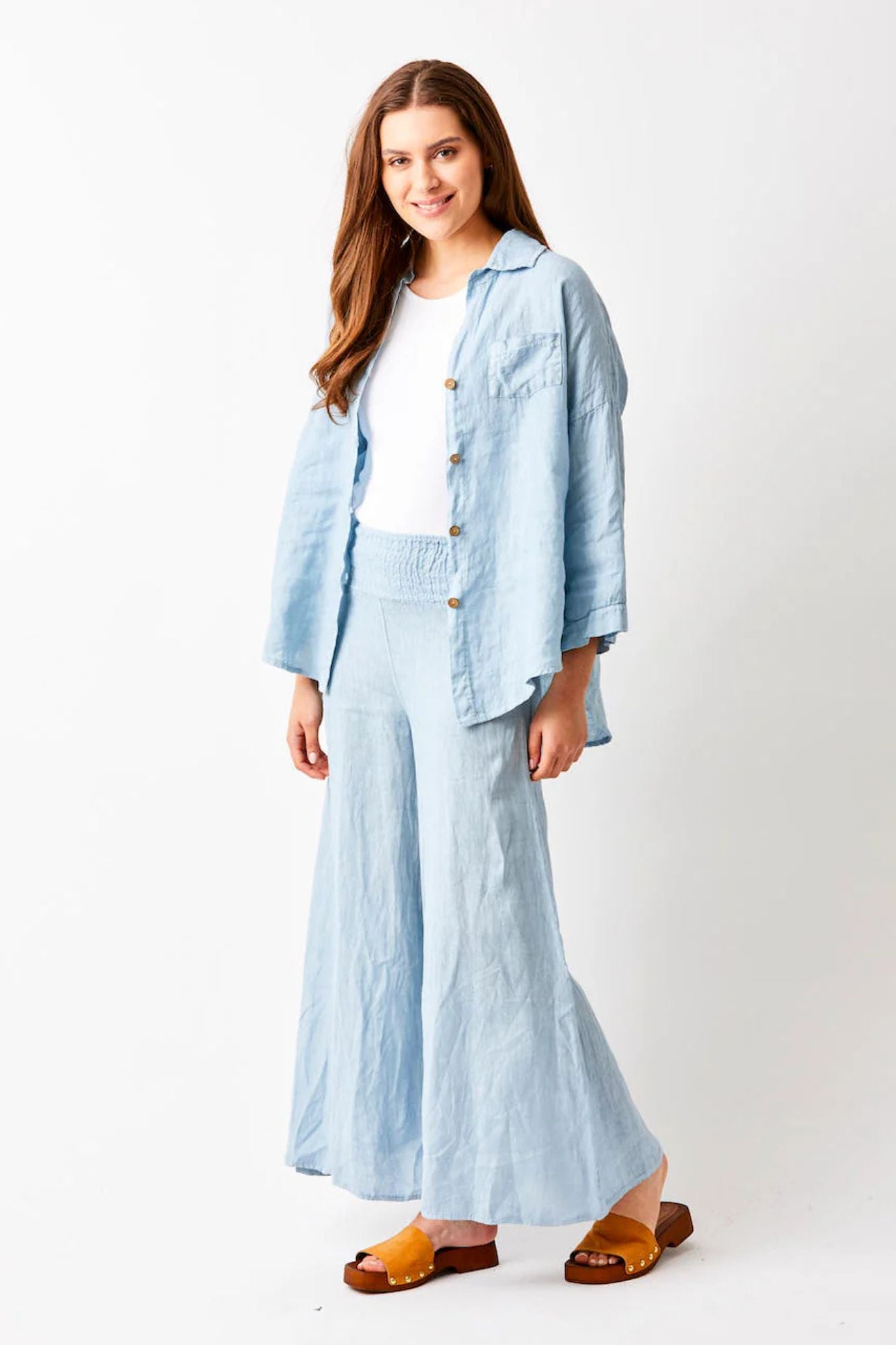 Seraphina Wide Linen Pants