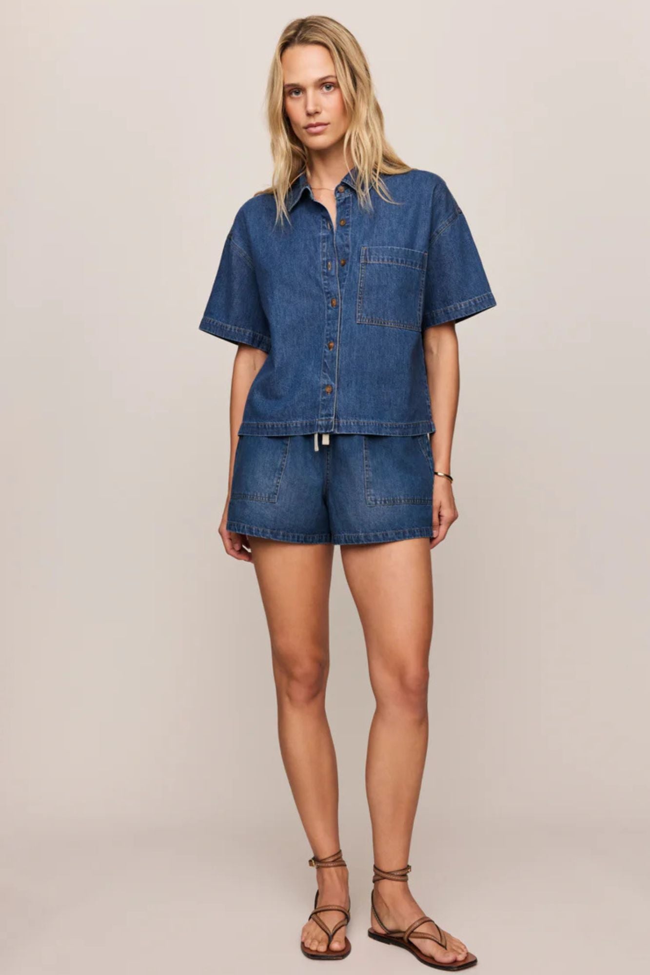 Everyday Denim Button Up