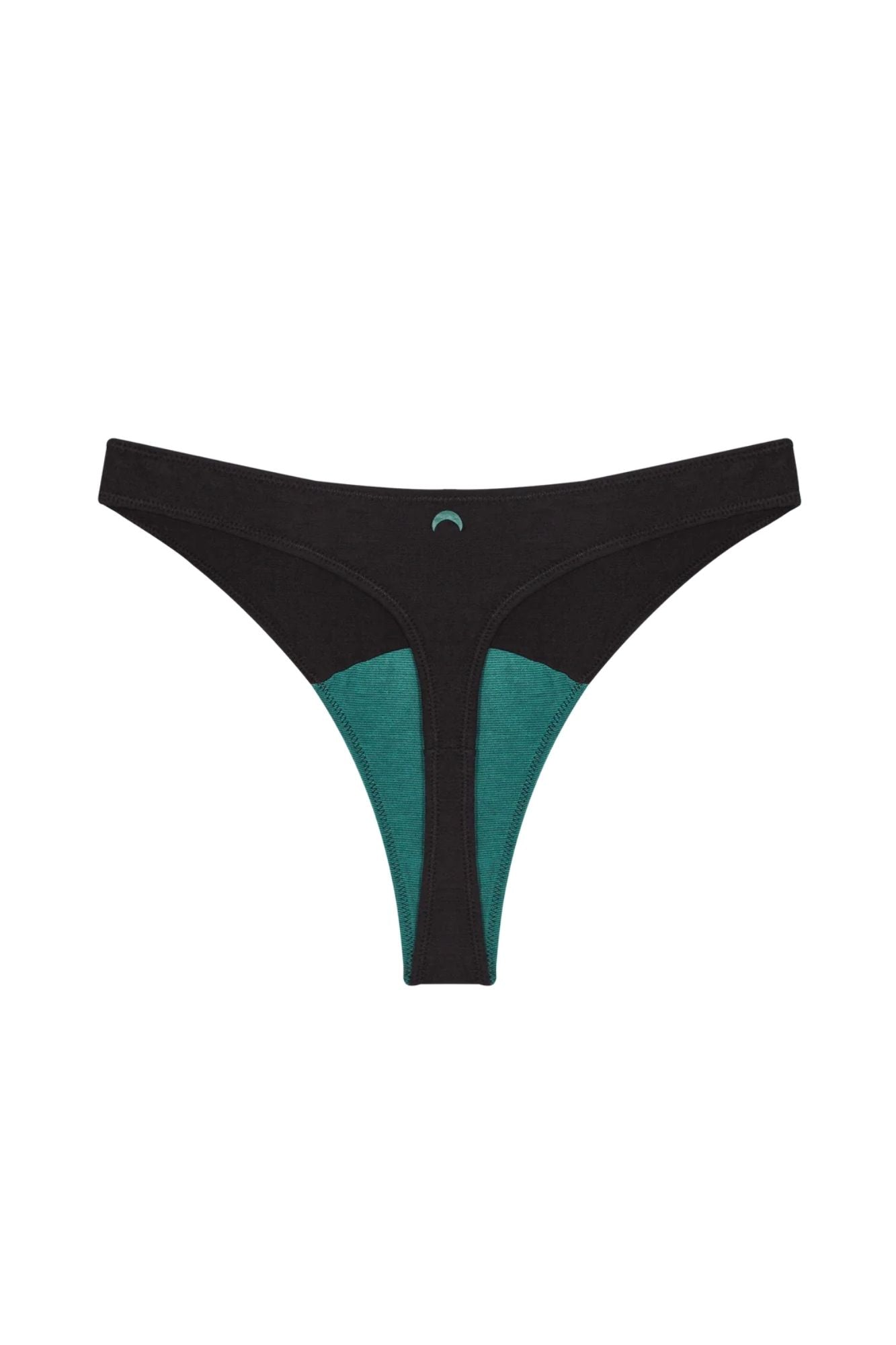High Rise Thong Mineral Undies | Black