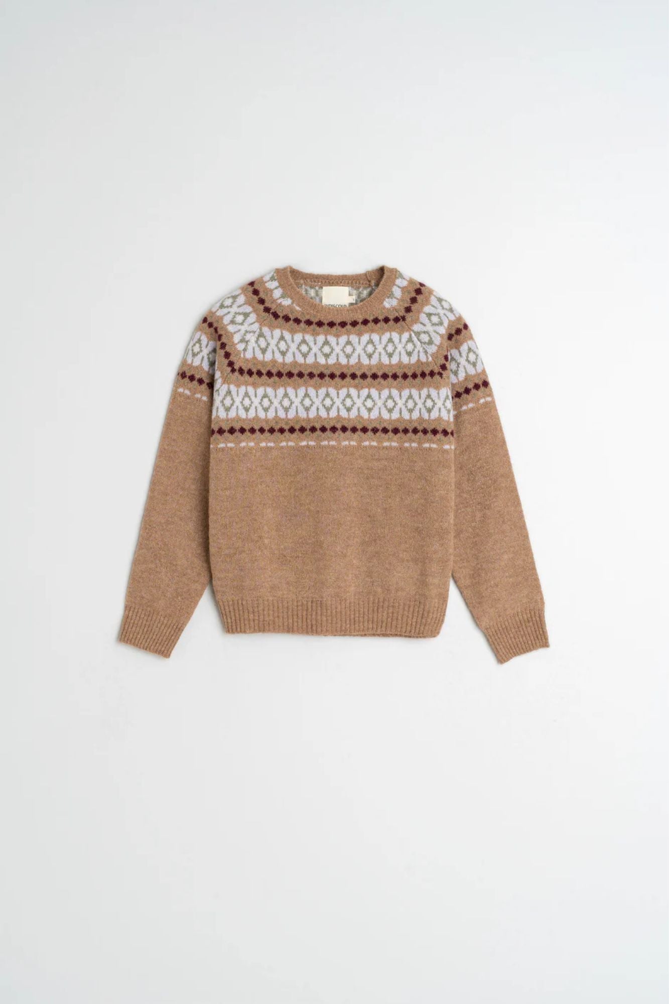 Jacquard Border Sweater