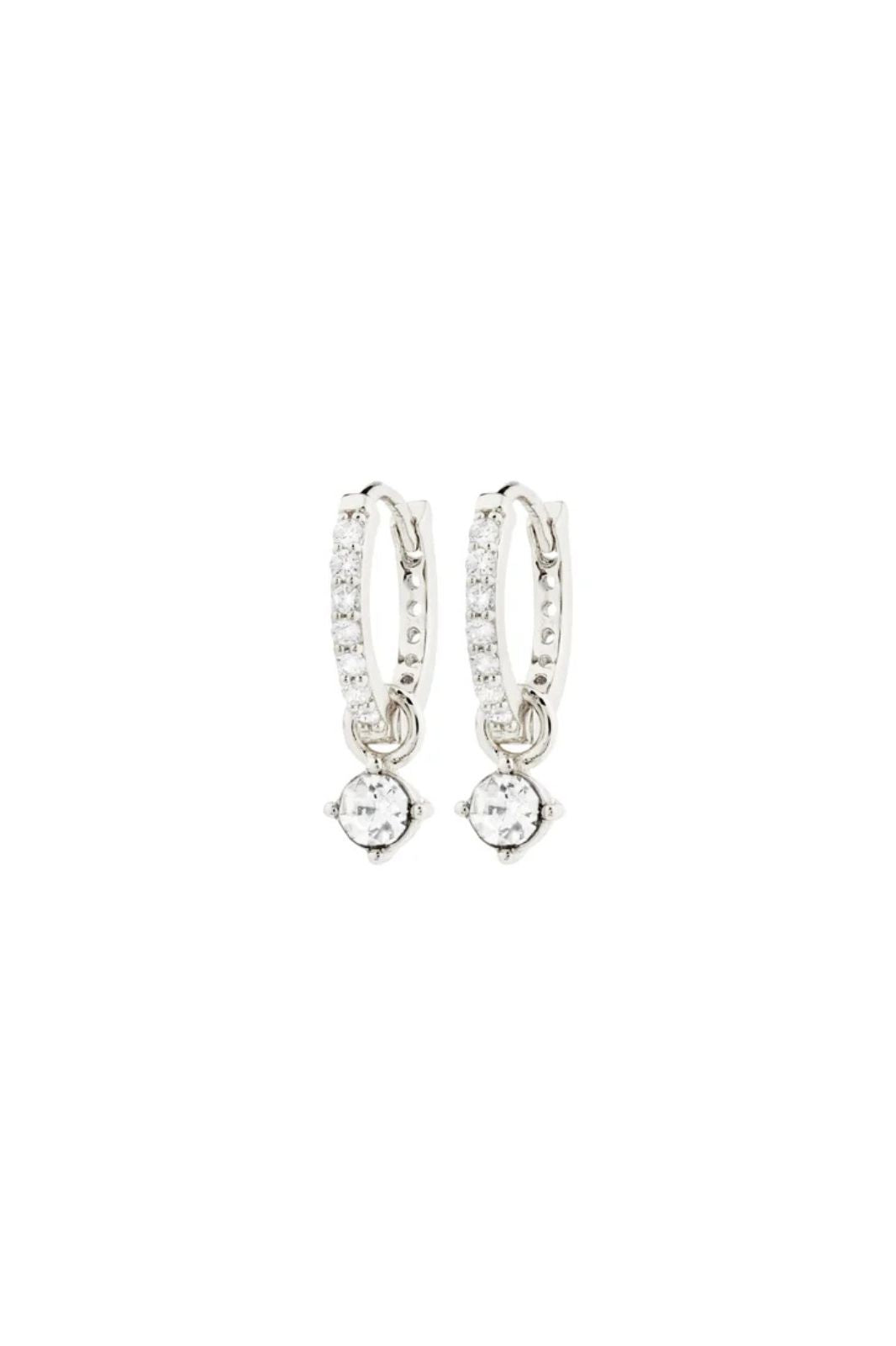 Joa Crystal Hoop Earrings