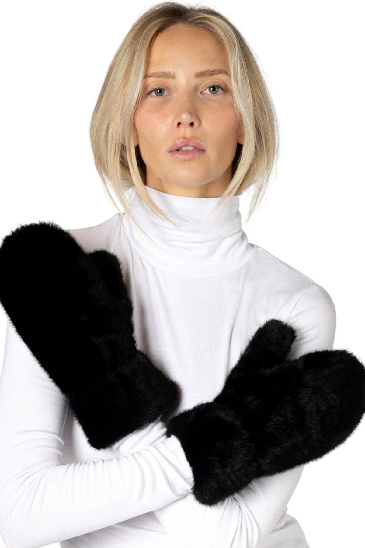 Faux Fur Luxe Mittens
