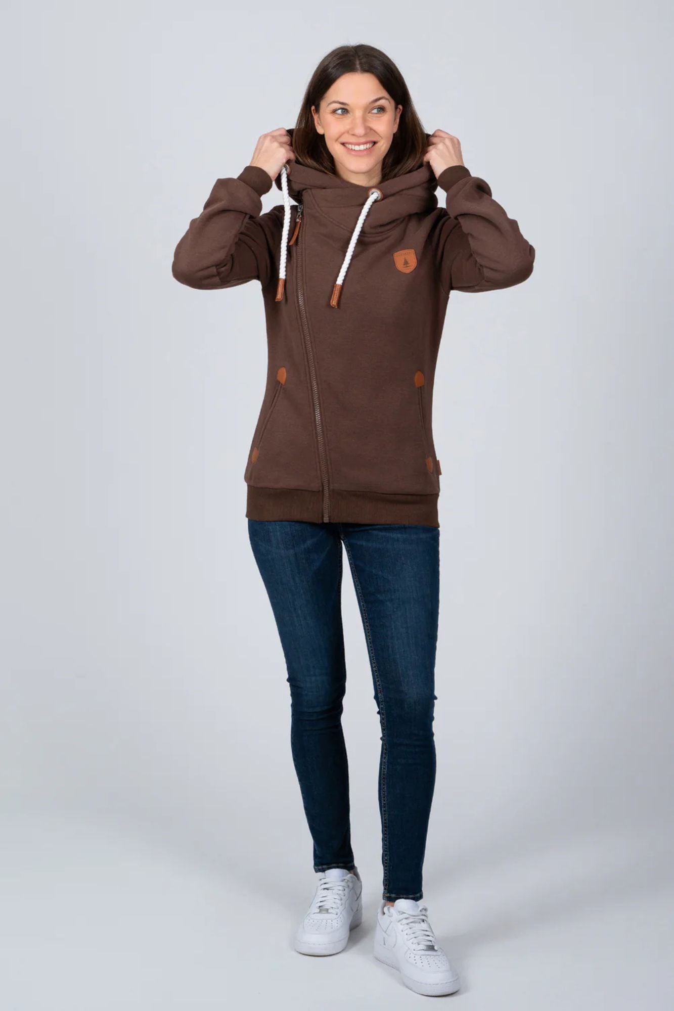 Athena Asymmetrical Full Zip Hoodie