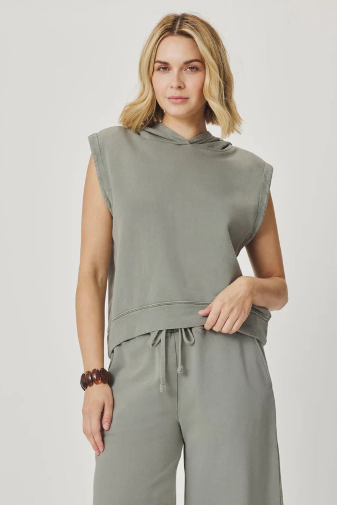 Greta Sleeveless Hoodie