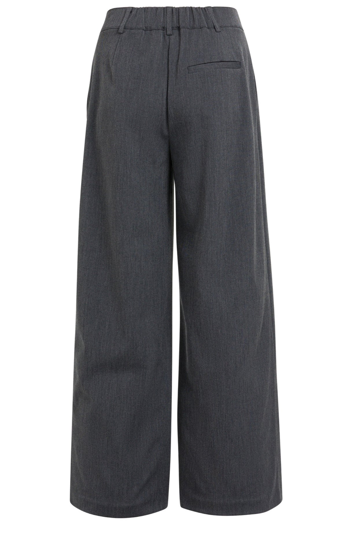 Wide Leg Assymetrical Fly Trousers