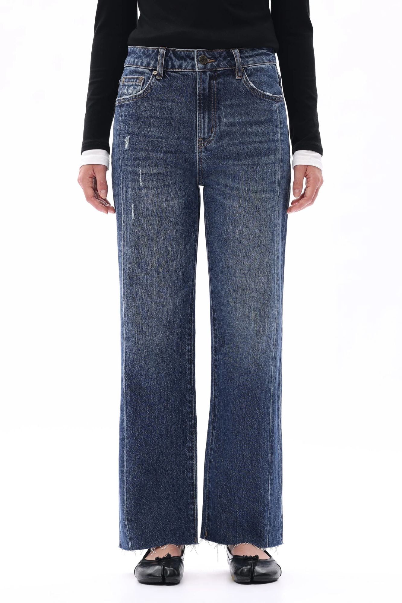 High Rise Straight Leg Jean