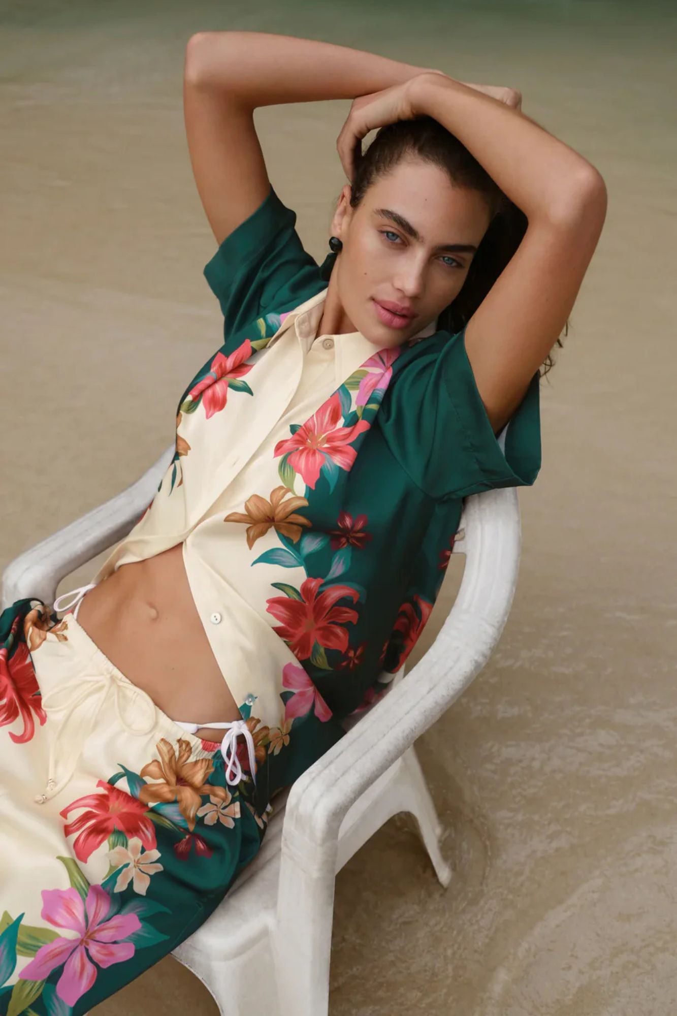 Lani Kiwi Button Up