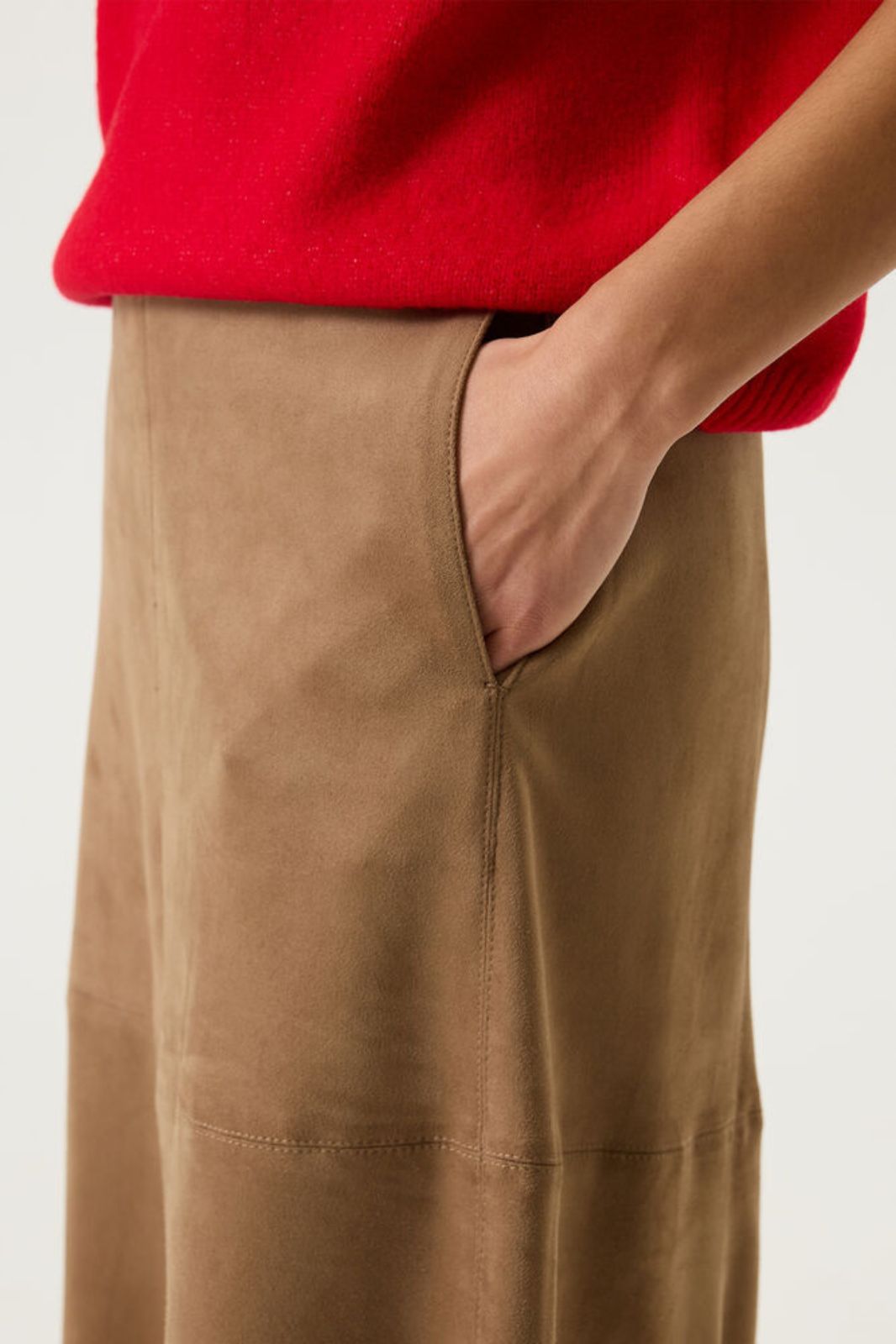 Brown Suede Skirt