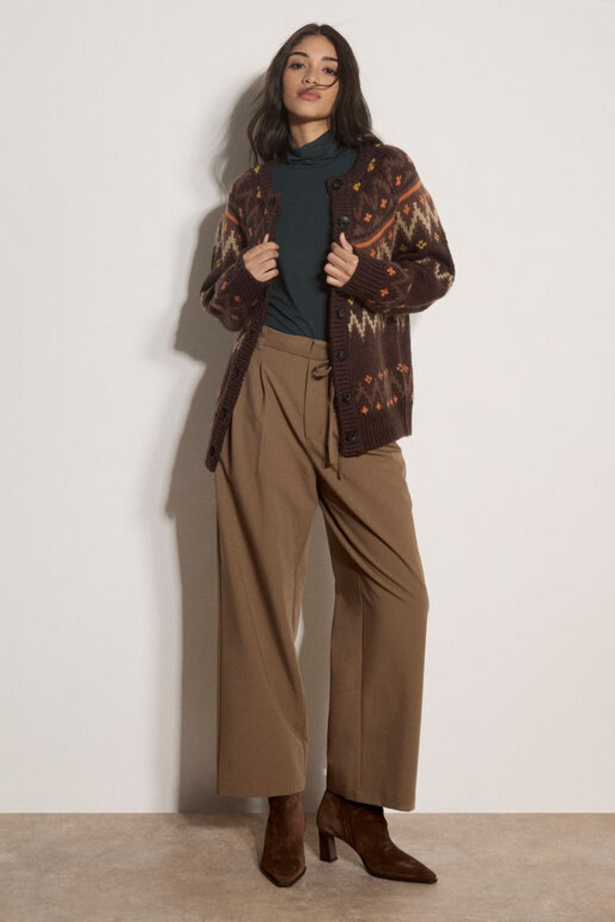 Fairisle Crew Cardigan