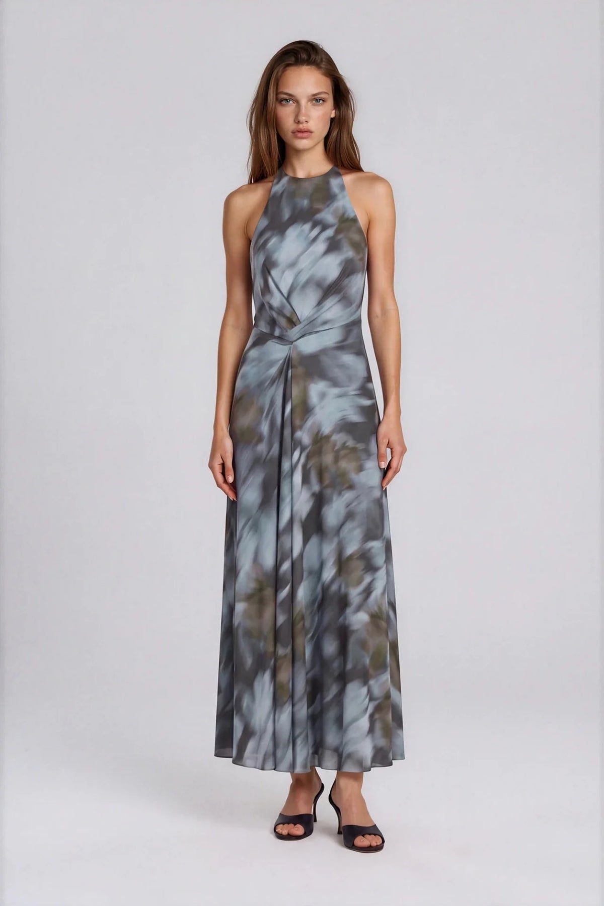 Autumn Bloom Sleeveless Dress