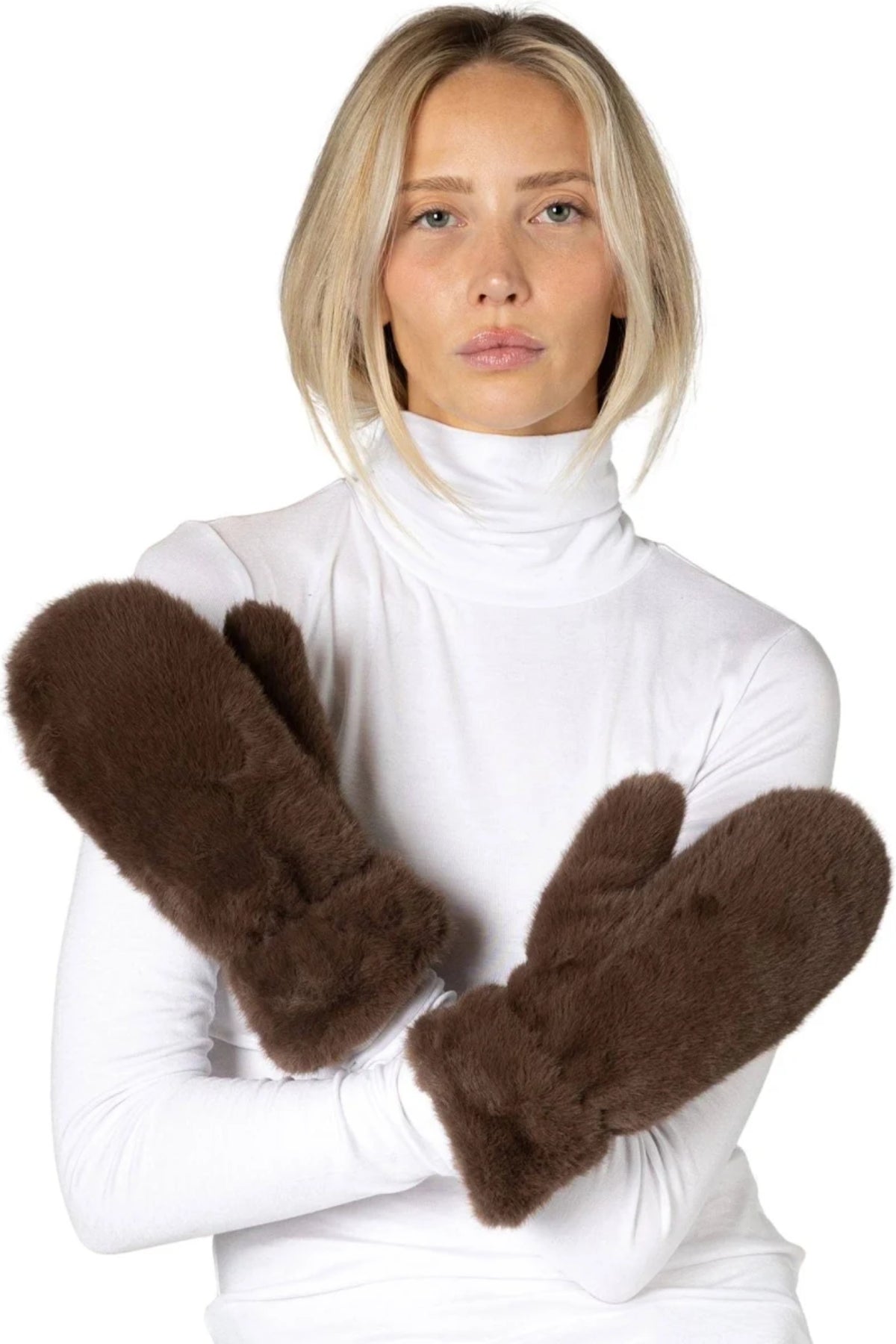 Faux Fur Luxe Mittens