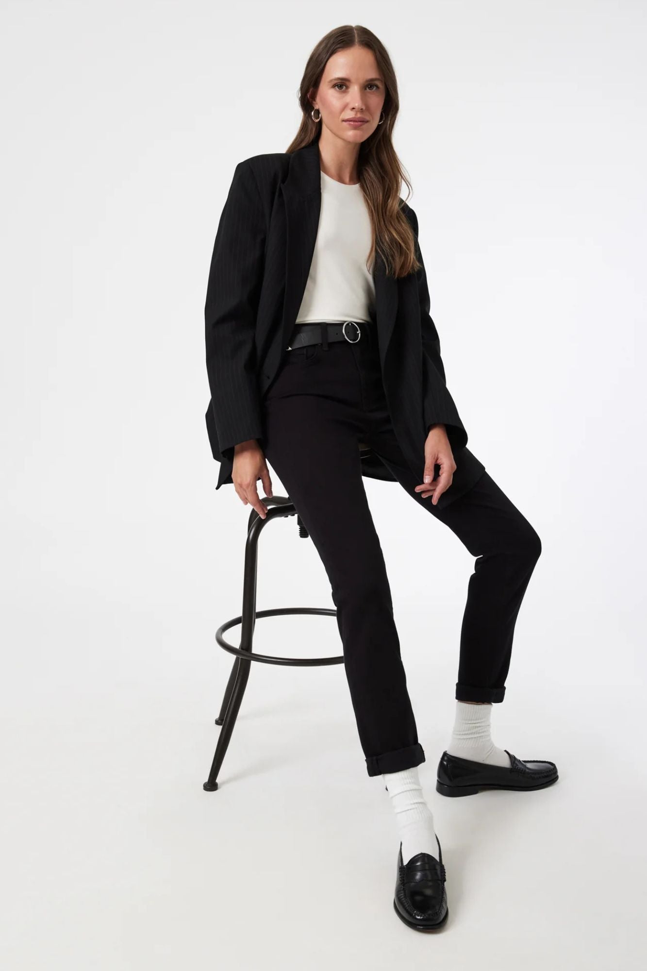 Kathleen Slim Boyfriend | Black