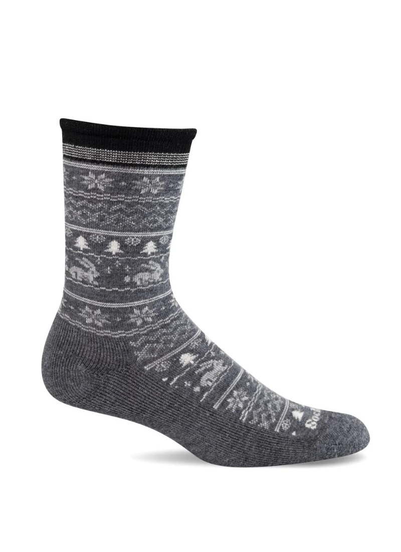 Folksy Fairisle Quarter Socks