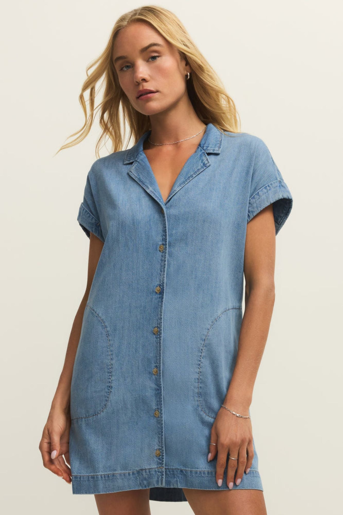 Napa Denim Mini Dress