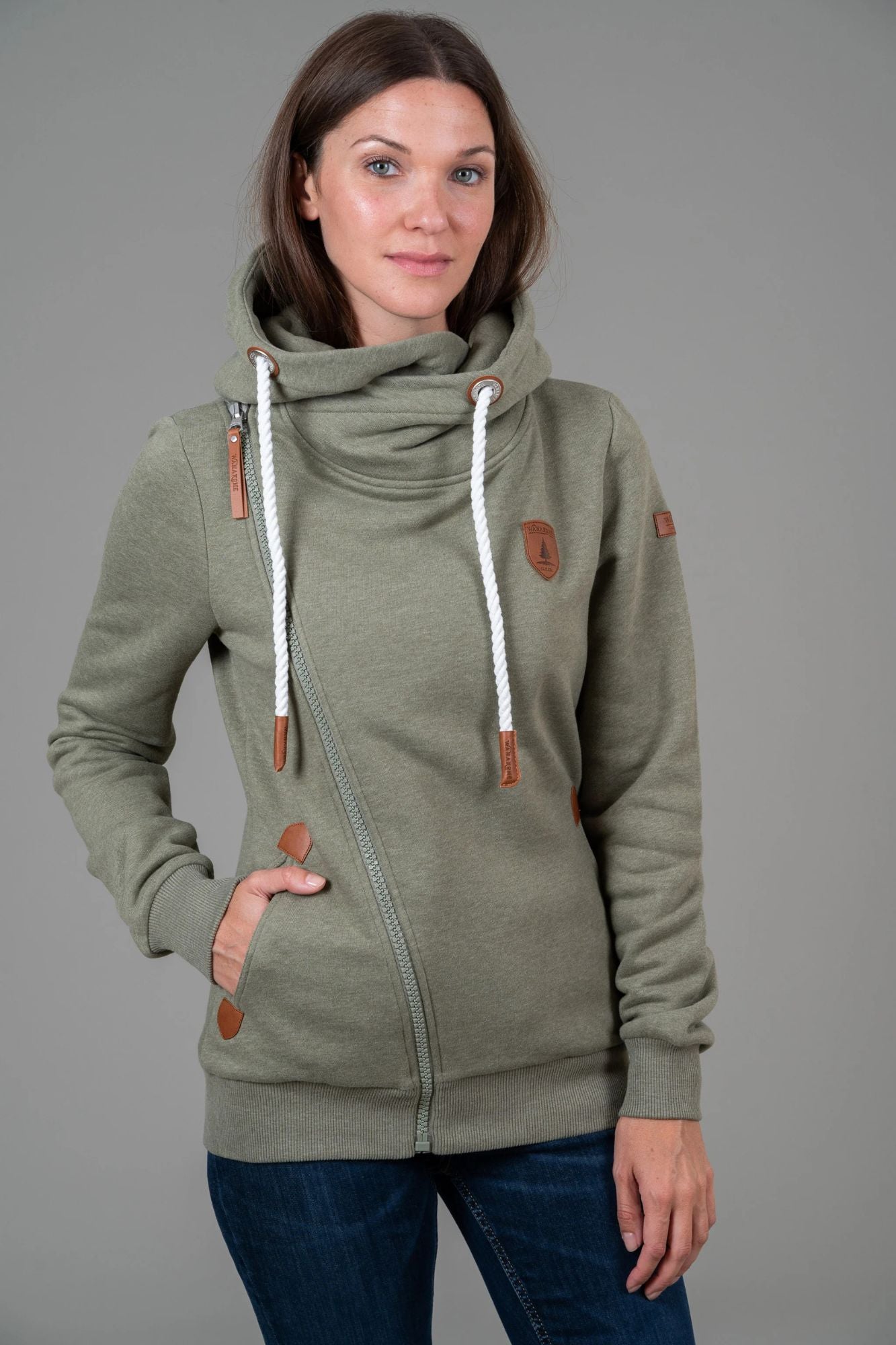 Athena Asymmetric Zip Hoodie