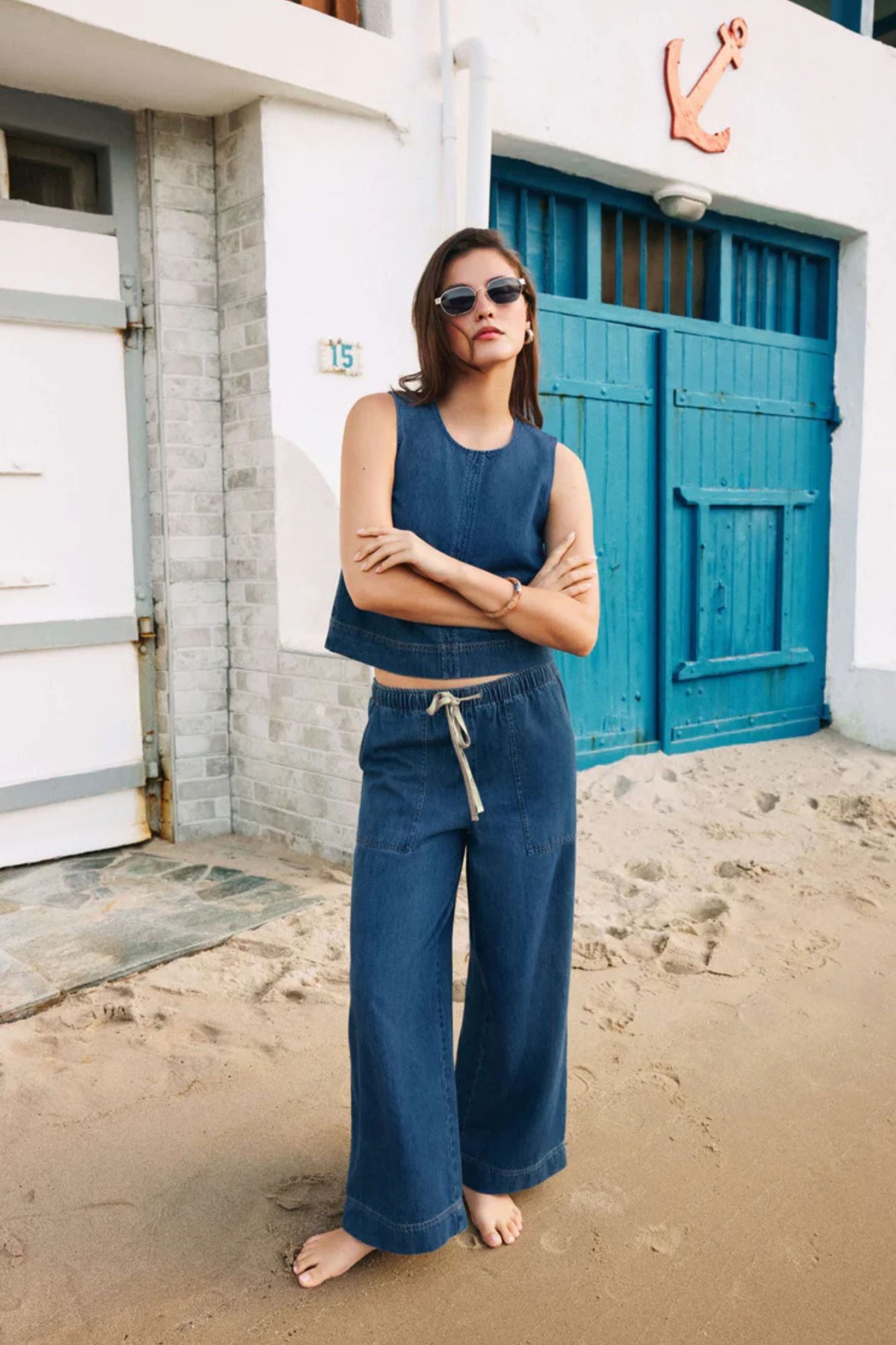 Sun Seeker Denim Tank