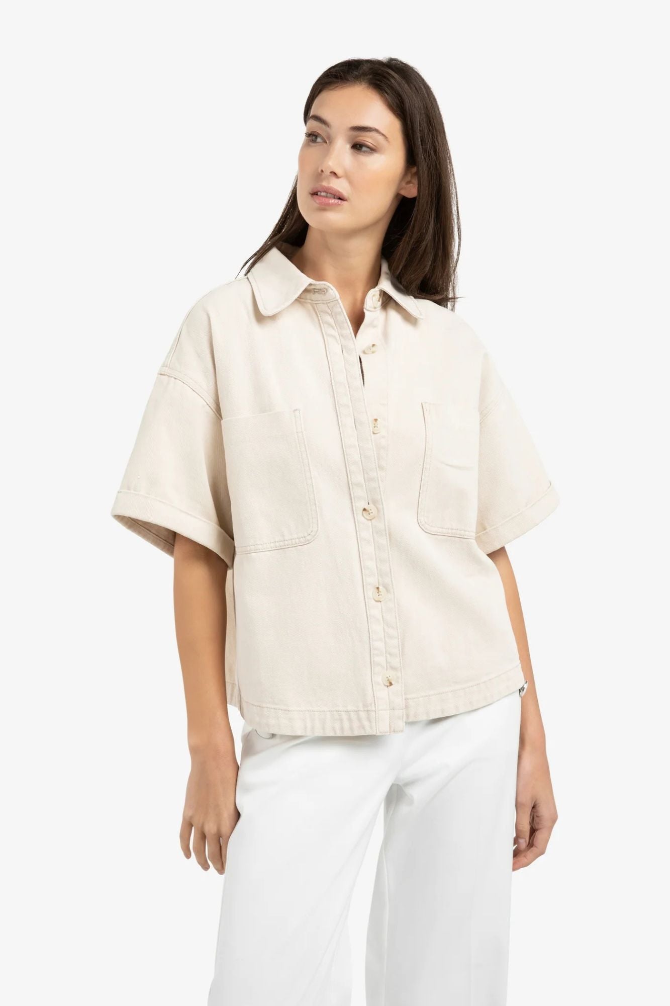 Denim Short Sleeve Jacket