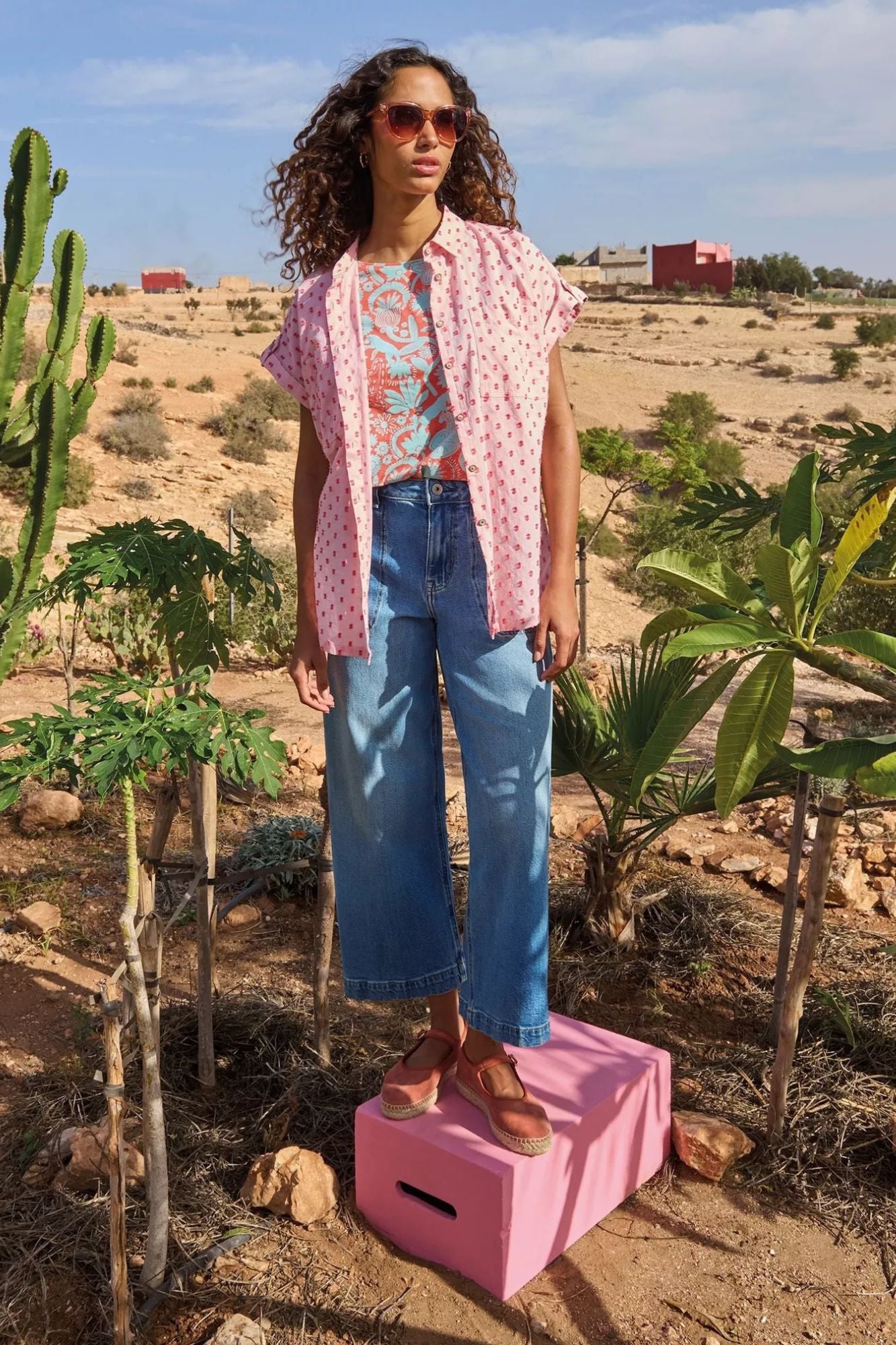 Tia Wide Leg Crop Jean