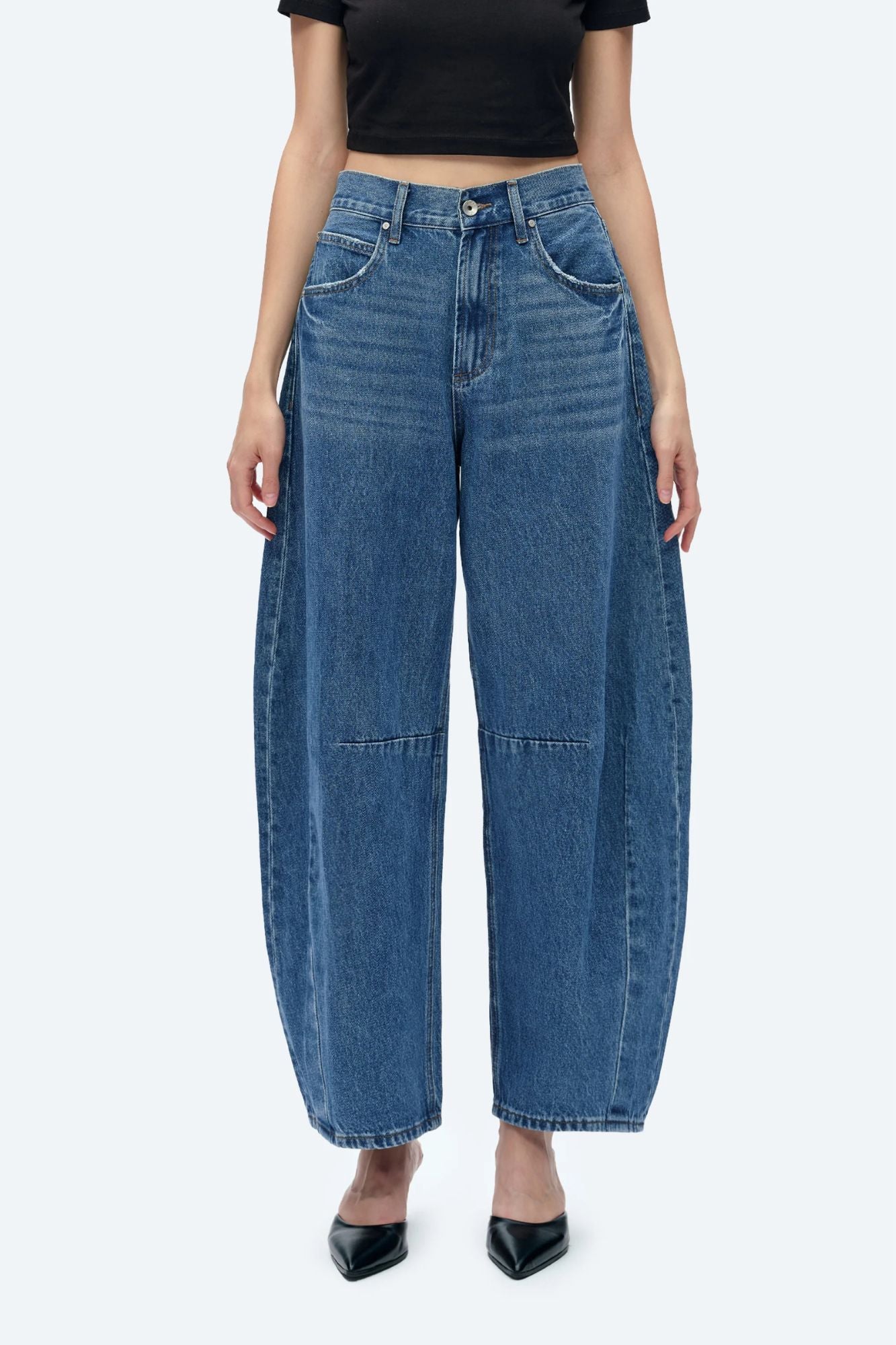 Katia Tailored Barrel Leg Jean