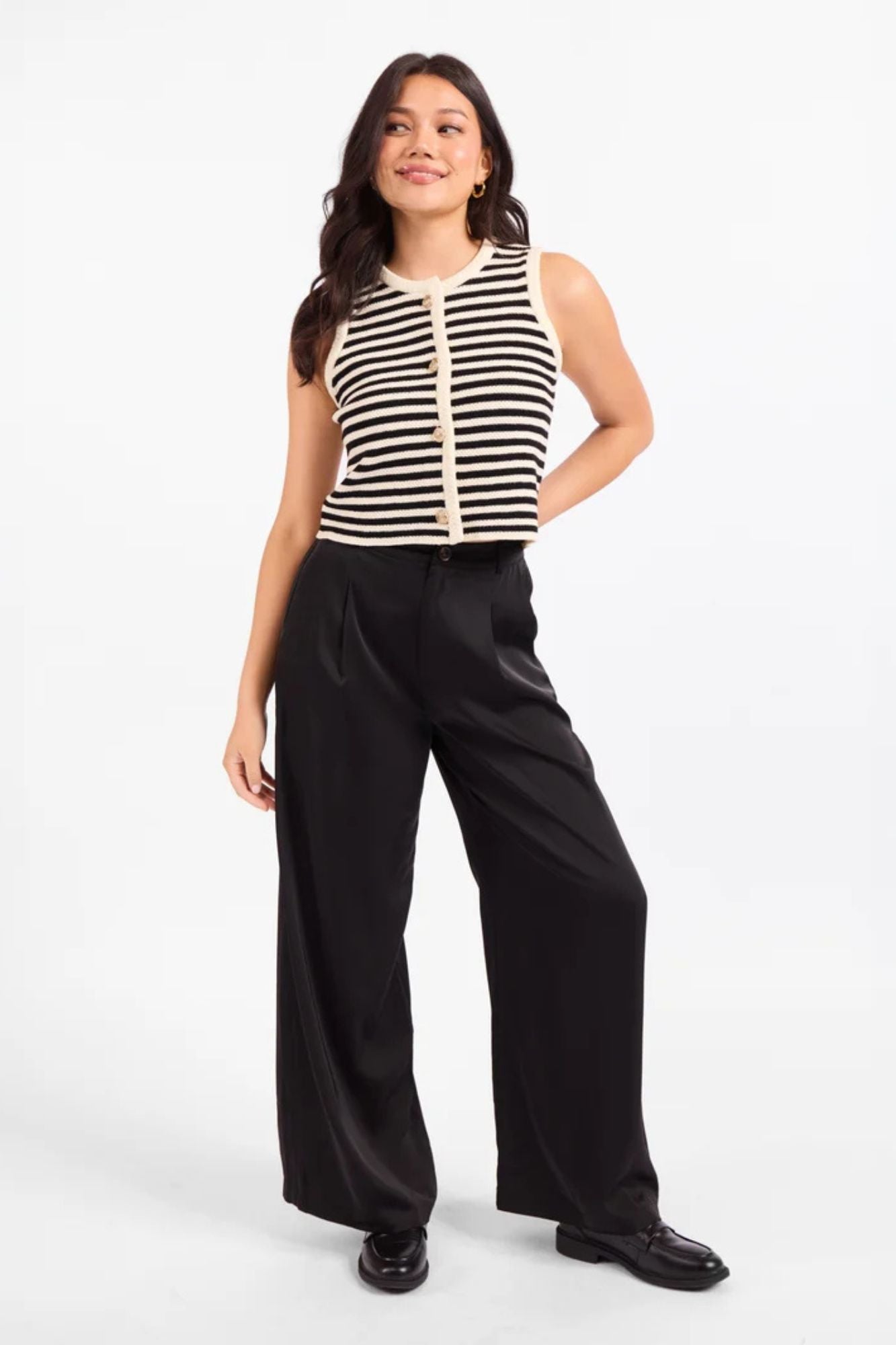 Manon Stripe Sweater Vest
