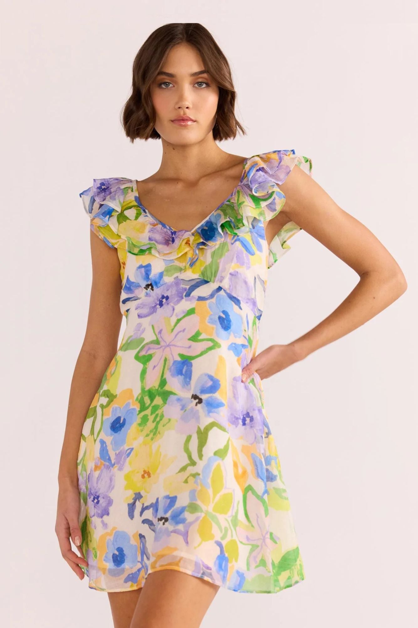 Fable Frill Mini Dress