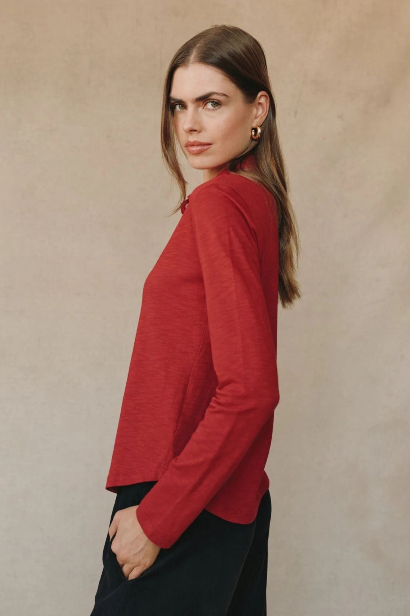 Button Knit Top