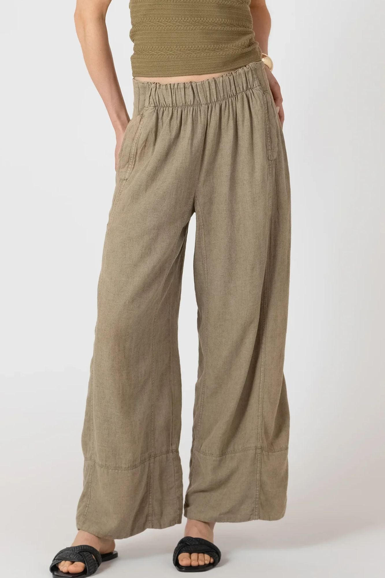 Wide Leg Linen Pant