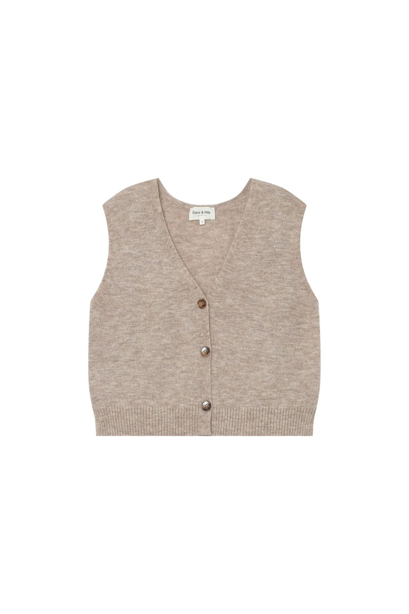 Santa Sleeveless Cardigan