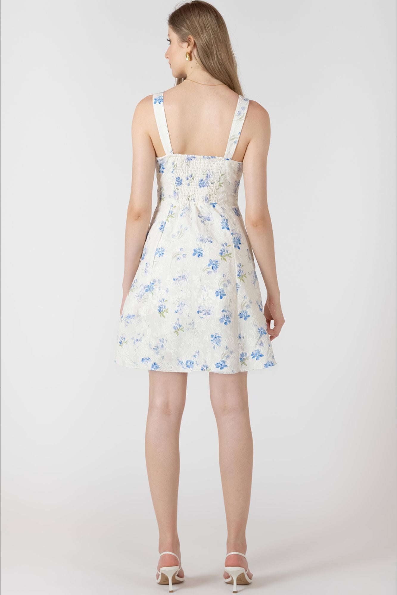Embroidered Mini Dress