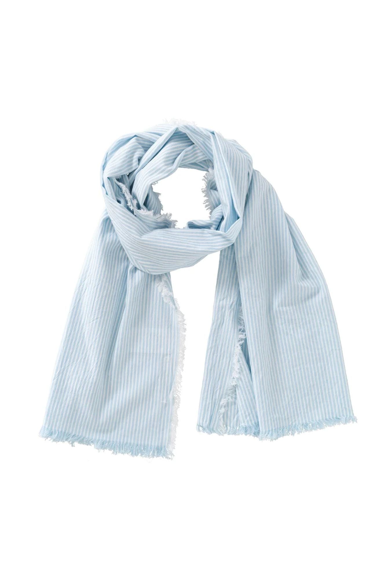 Ice Melange Striped Scarf