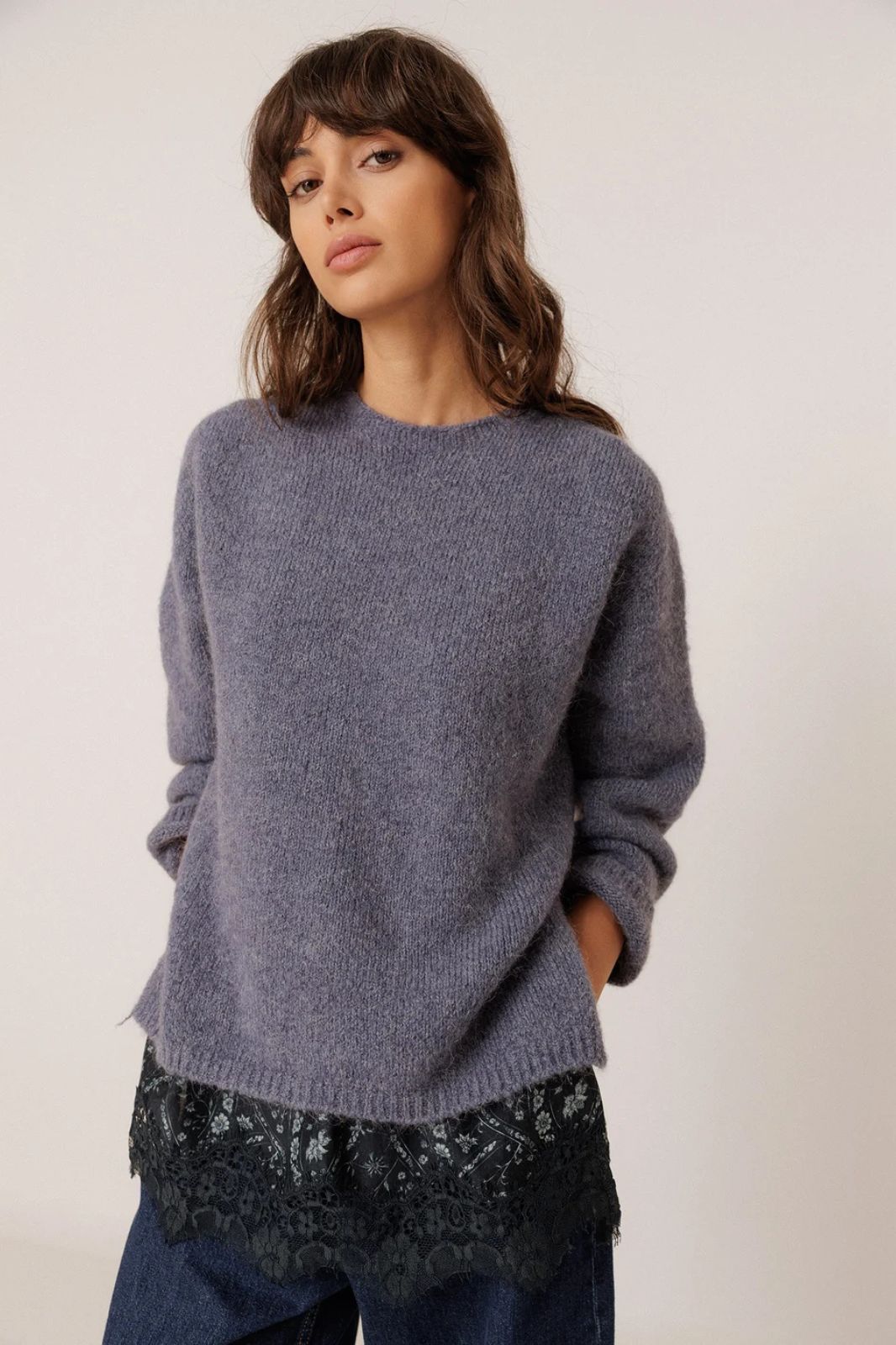Sweater with Mohair