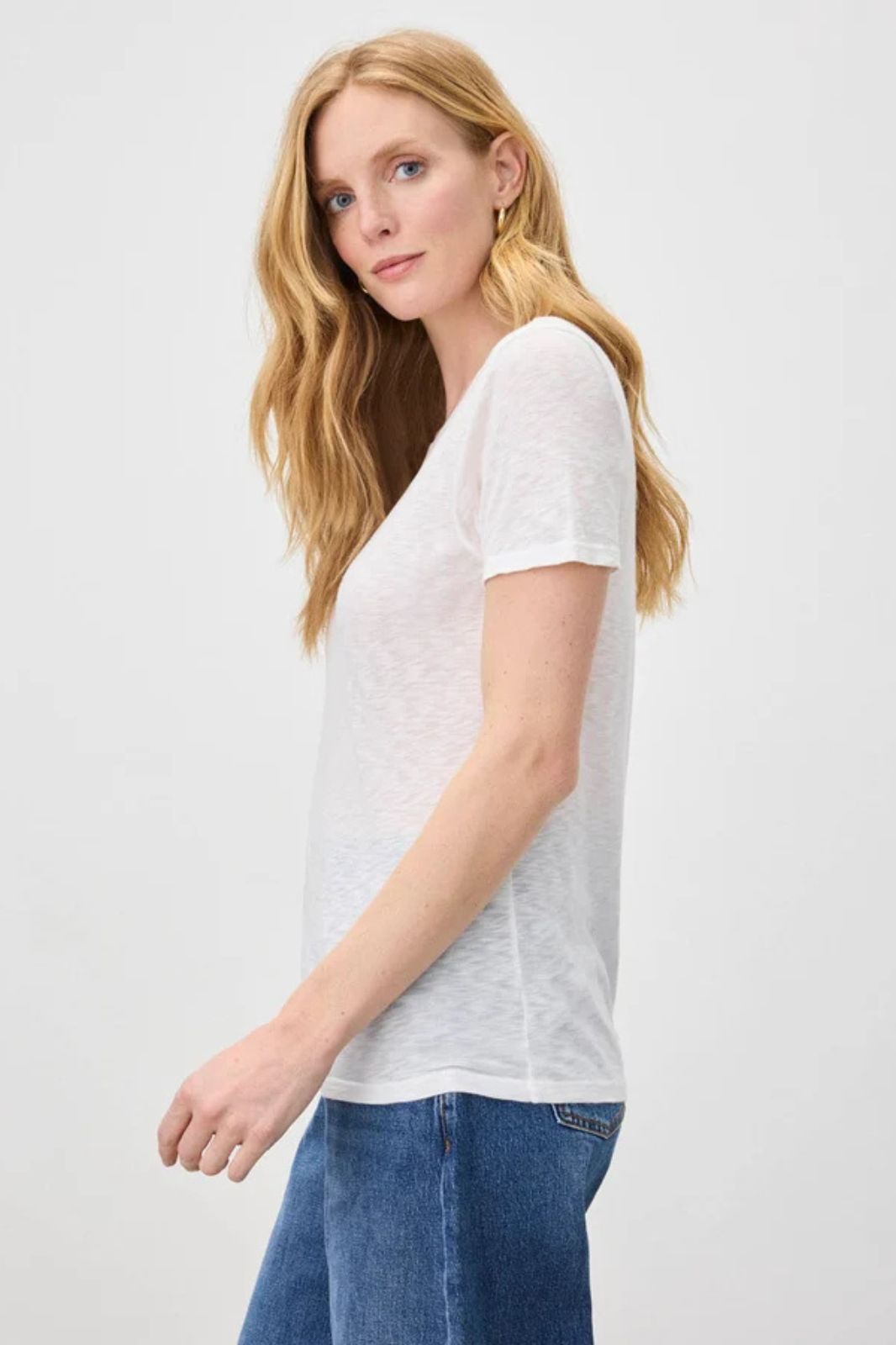 Zoe Slub Crew Neck Tee