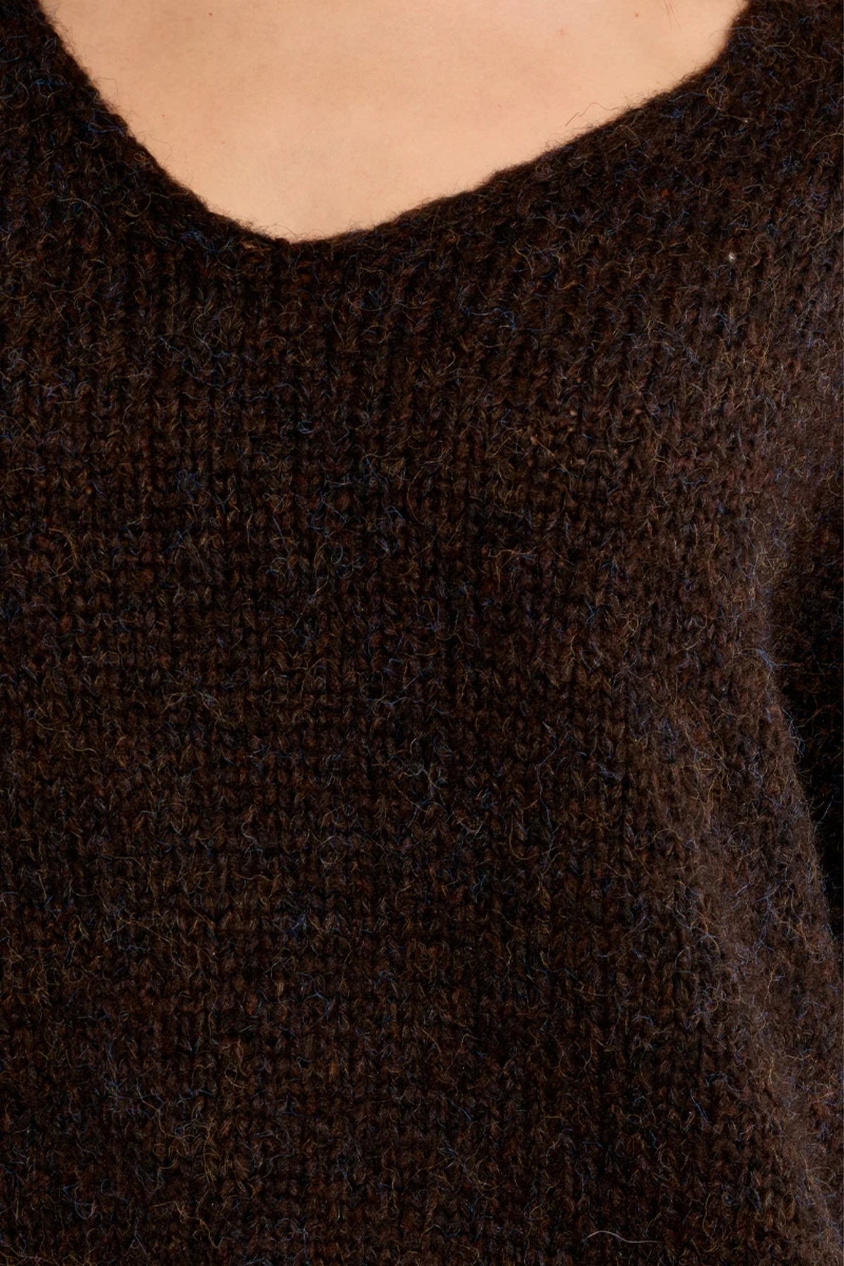 V Neck Knitted Sweater