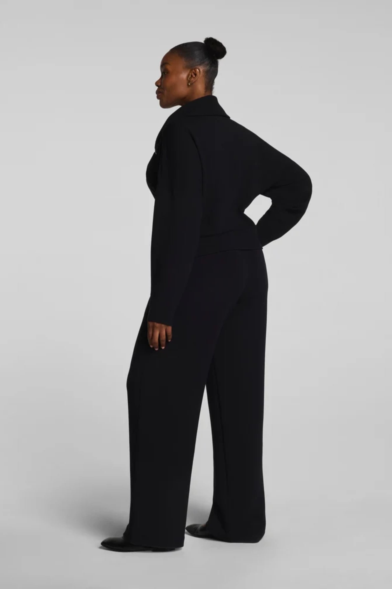 French Rib Wide Leg Pant