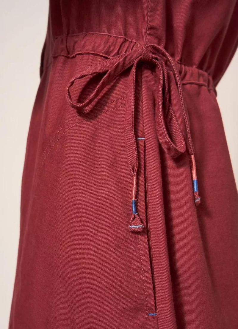 Robe chemise en velours côtelé Jade