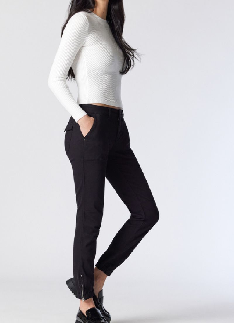Ivy Cargo Black Twill