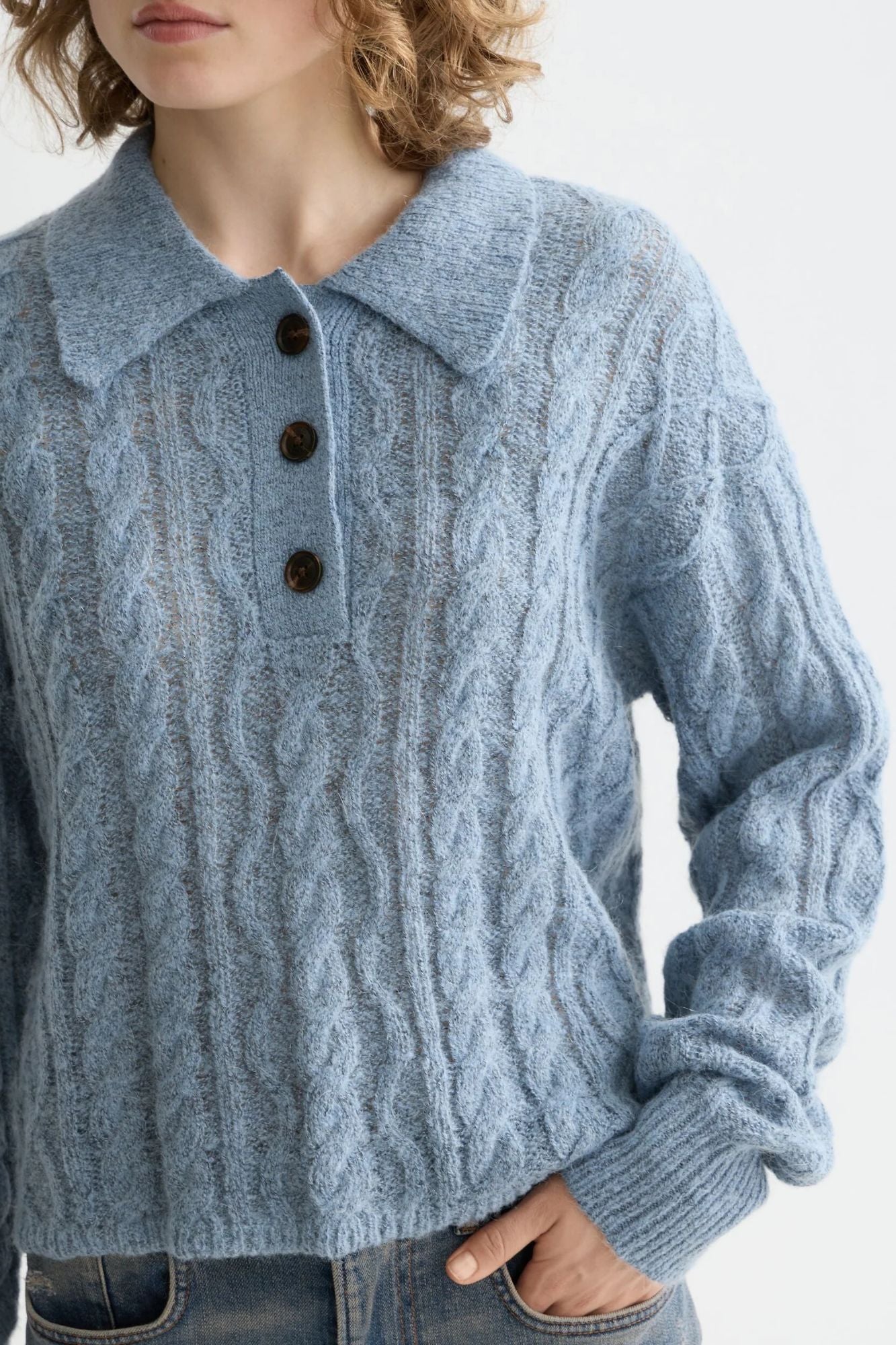 Collared Button Sweater