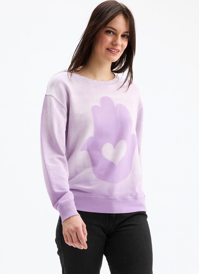 Hamsa Heart Sweatshirt